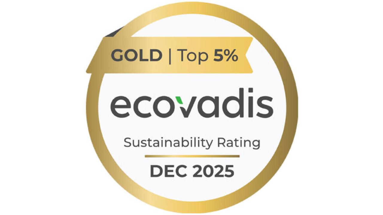 Schréder is pleased to achieve EcoVadis Gold for the fourth consecutive year, with a significantly higher score