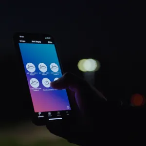 The Schréder ITERRA remote control system for sports lighting comes with an intuitive visual interface.