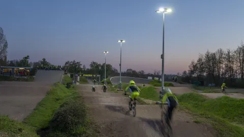 Smart sports lighting solution enables BMX Park Blegny to stay open in the winter