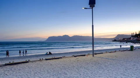 Solar lighting has created a more attractive beachfront in Muizenberg, bringing more people into local businesses at night
